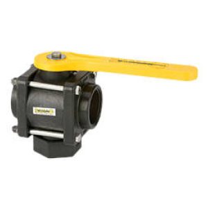 BANJO 2 inch 3-WAY BOTTOM LOAD POLY VALVE