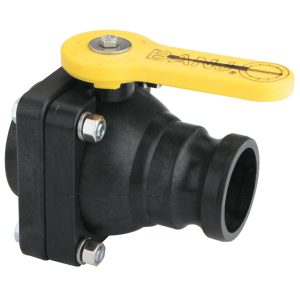 BANJO 2 inch FP STUBBY VALVE -  2 inch FPT X 2 inch MALE CAMLOCK