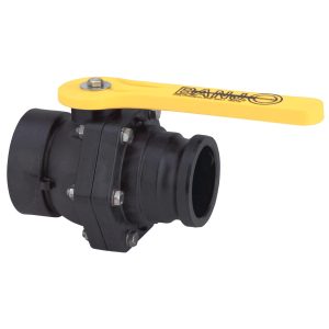 BANJO 3 inch STUBBY VALVE -  3 inch FPT X 3 inch MALE CAMLOCK