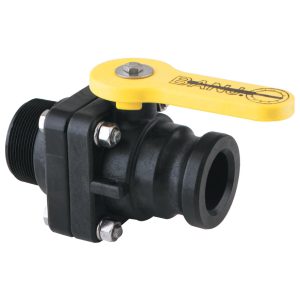 BANJO 2 inch STUBBY VALVE -  2 inch MPT X 2 inch MALE CAMLOCK