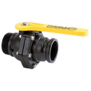 BANJO 3 inch STUBBY VALVE -  3 inch MPT X 3 inch MALE CAMLOCK