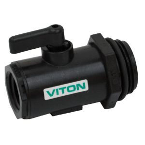 BANJO 1/2 X 1 POLY MICRO VALVE -  1/2 inch FPT X 1 inch MPT