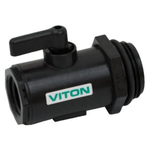 BANJO 1/2 X 1 POLY MICRO VALVE -  1/2 inch FPT X 1 inch MPT