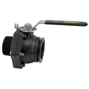 BANJO 3 inch FP FLANGE STUBBY VALVE X 3 inch MPT W/ SS BALL