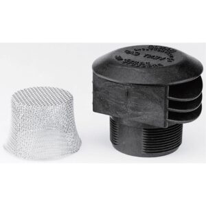 BANJO VC330 3 inch ANTI VORTEX VENT CAP W/ 10 MESH SS SCREEN