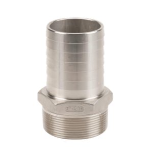 BANJO 3 inch MPT X 3" HOSE BARB - STAINLESS STEEL