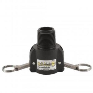 BANJO100B 1 inch FEMALE CAMLOCK LEVER X 1 inch MPT COUPLER