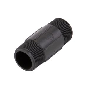 BANJO 1 1/4 inchMPTX1 1/4 inchMPT 4 inch LONG POLY PIPE NIPPLE