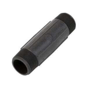BANJO 1 1/4 inchMPTX1 1/4 inchMPT 6 inch LONG POLY PIPE NIPPLE