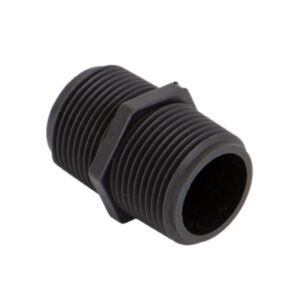 BANJO NIP100-SH 1 inch MPT X 1 inch MPT - SHORT POLY PIPE NIPPLE