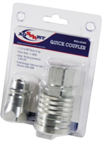 AGSMART PUSH TO CONNECT QUICK COUPLER WITH TIP - 1/2 inch BODY x 1/2 inch NPT - VISIPACK