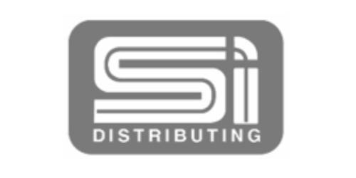 SI Distributing black and white logo