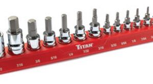 13 PC SAE HEX BIT SOCKET SET