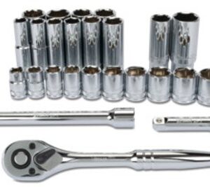 25 PC 3/8 DR MECHANICS METRIC SOCKET SET