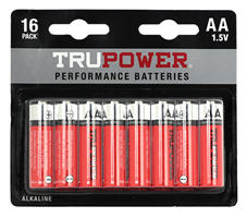 DOUBLE A BATTERY 16 PACK