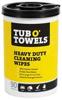TUB O' TOWELS 10" X 12" WIPES, 90 CT