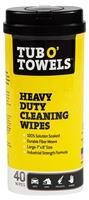 TUB O' TOWELS 7" X 8" WIPES, 40 CT