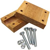 STRAW WALKER WOOD BLOCK BRG SET