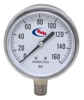 AMMONIA GAUGE 0-160PSI