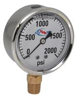GAUGE - 2000 PSI LIQUID FILL SS CASE