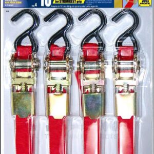 1" X 10' RATCHET STRAP 4 PK