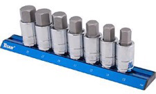 7 PC.1/2" DR.METRIC HEX BIT SOCKET SET
