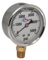 GAUGE - 4000 PSI LIQUID FILL SS CASE