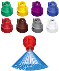 EXT RANGE FLAT SPRAY TIP/CAP COMBO BROWN
