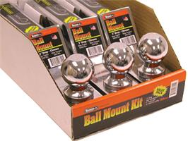 2" CHROME BALL MOUNT KIT 3/PKG