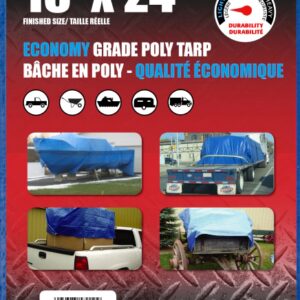 18 X 24 BLUE POLY TARP