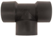 1/2" FPT TEE - BLACK POLY
