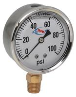 GAUGE - 100 PSI LIQ FILL 4" SS CASE