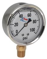 GAUGE - 100 PSI LIQUID FILLED "ALL SS"