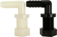 1/2" NOZZLE L W/LOCKNUT - POLY