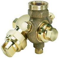 BRASS OFF-CENTER FLAT SPRAY TIP #10