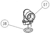 WATER OUTLET W/SEAL-WP25