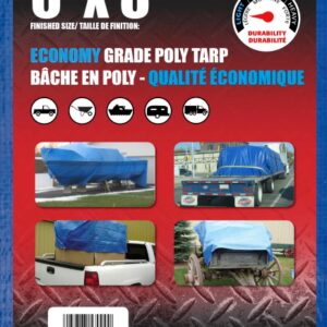 6 X 8 BLUE POLY TARP
