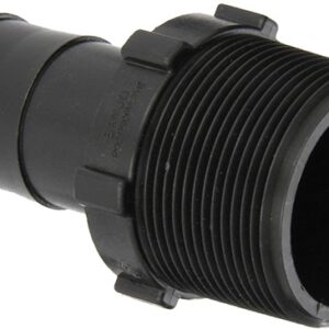 1-1/2 MPT X 1-1/4 BARB SHANK BANJO BLK P