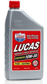 LUCAS SYN. 10W30 RACING OIL-QT.