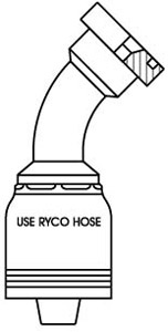 CODE 62C FLANGE 45 BEND