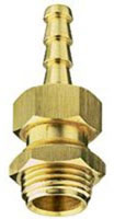 BRASS 1/4 BARB X 11/16 THREAD
