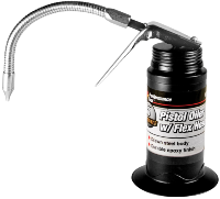 6 OZ. PISTOL OILER W/FLEX HOSE