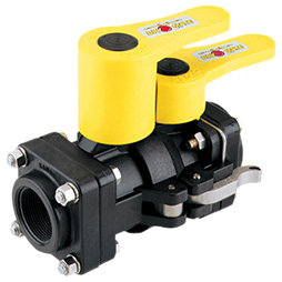 1/2'' UNION POLY BALL VALVE VITON