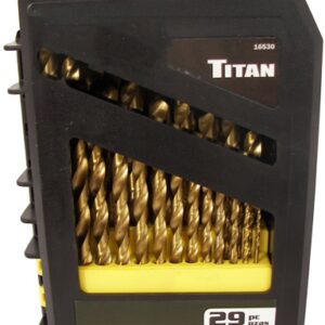 29 PC TITANIUM COATED DRILL BIT SET