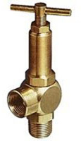 BRASS PRESSURE RELIEF VALVE- 1/4" 50 PSI