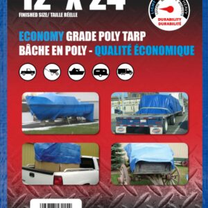 12 X 24 BLUE POLY TARP