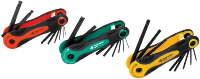 3 PC FOLDING HEX KEY SET