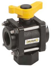 3 WAY 3/4"FPT, 1"PRT-BOTTOM LD