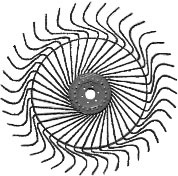 RAKE WHEEL H&S 60" RH 7.5MM BLACK