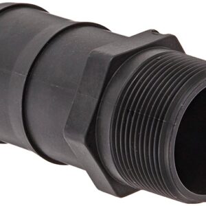 1-1/2 MPT X 2" BARB SHANK BANJO BLK POLY